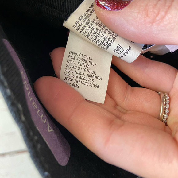 Gloria Vanderbilt Black Amanda Straight Leg High Rise Cotton Denim Jean - Picture 8 of 8